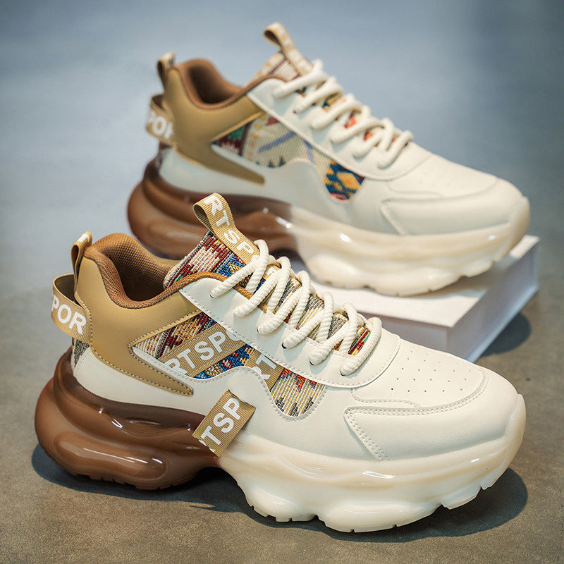 Damen Plateau-Sneaker mit voluminöser Sohle und gewebten Ethno-Details Shop Nory