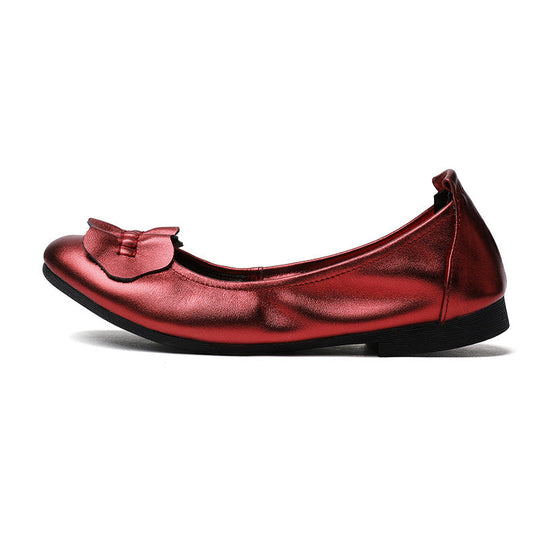 Damen Ballerinas mit dekorativem Schleifenakzent und rutschfester Sohle