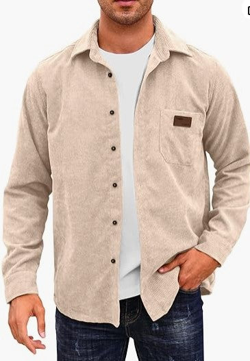 Herren Cordhemd
