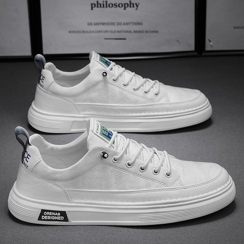 Herren Lederoptik-City-Sneaker mit gepolstertem Fersenkragen und langlebiger Plateau-Gummisohle Shop Nory