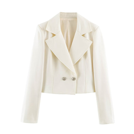 Damen Kurzblazer mit taillierter Silhouette und überschnittenem Schalkragen Shop Nory