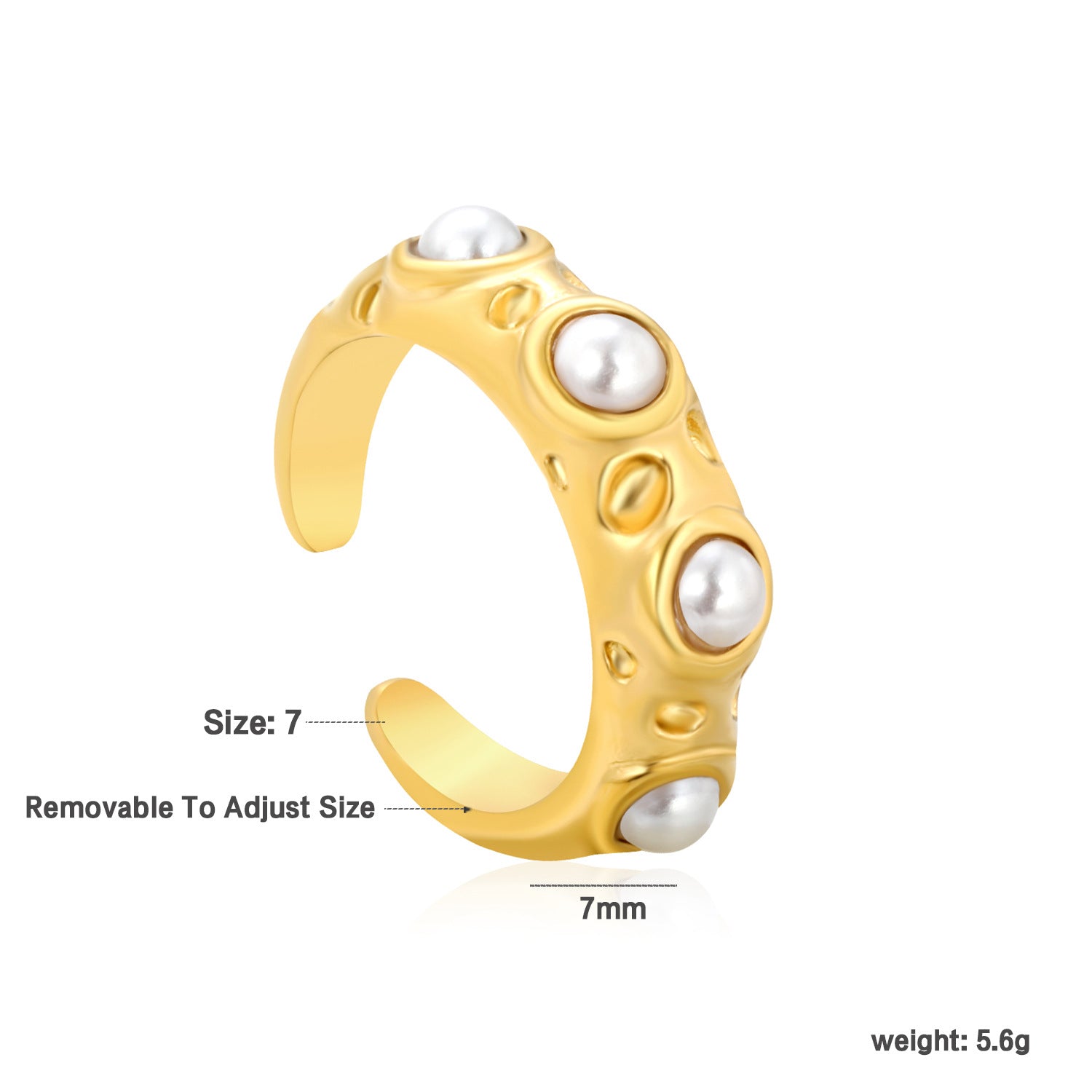 Damen Verstellbarer Ring mit glitzernden Zirkonia und modernen Grüntönen Shop Nory