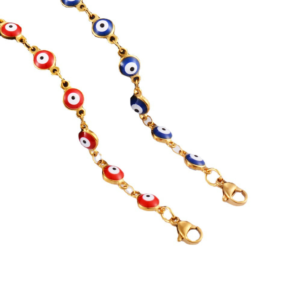 Damen Armband mit schützenden Augenmotiven und feinem Goldglanz Shop Nory