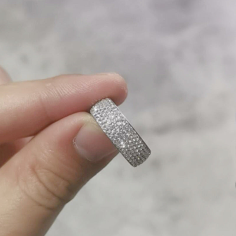 Herren Ring mit funkelndem Zirkonia-Besatz Shop Nory
