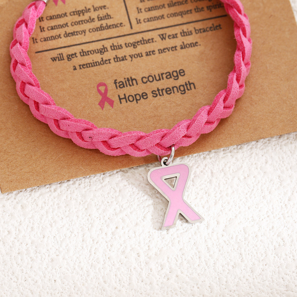 Damenarmband mit geflochtenem Design und symbolischem Anhänger Shop Nory