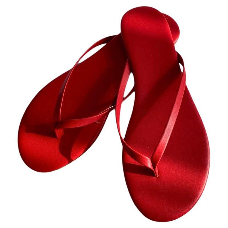 Damen Zehentrenner Sandalen mit ergonomischem Fußbett und flexibler Sohle