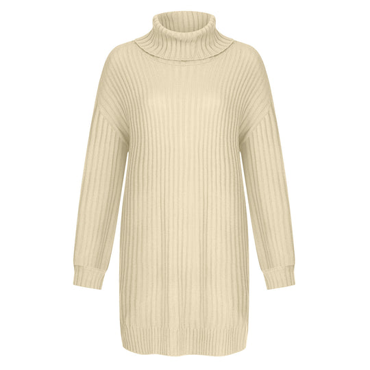 Damen Gerippter Rollkragen-Tunika mit kastigem Oversize-Schnitt Shop Nory