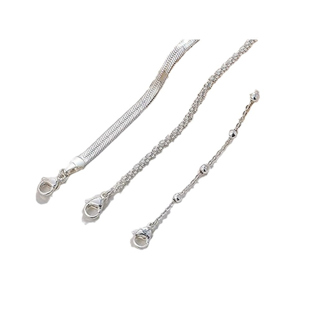 Damen Armbandset mit eleganter Glieder- und Zierkettengestaltung Shop Nory