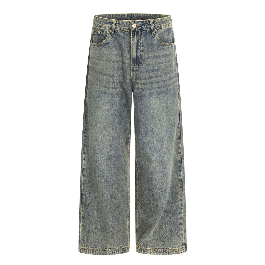 Damen Hochtaillierte Cropped-Denim‑Culotte mit weitem Bein und Used‑Finish Shop Nory