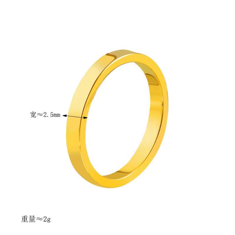 Frauen Klassische Gold Hochzeitsband Ring Shop Nory