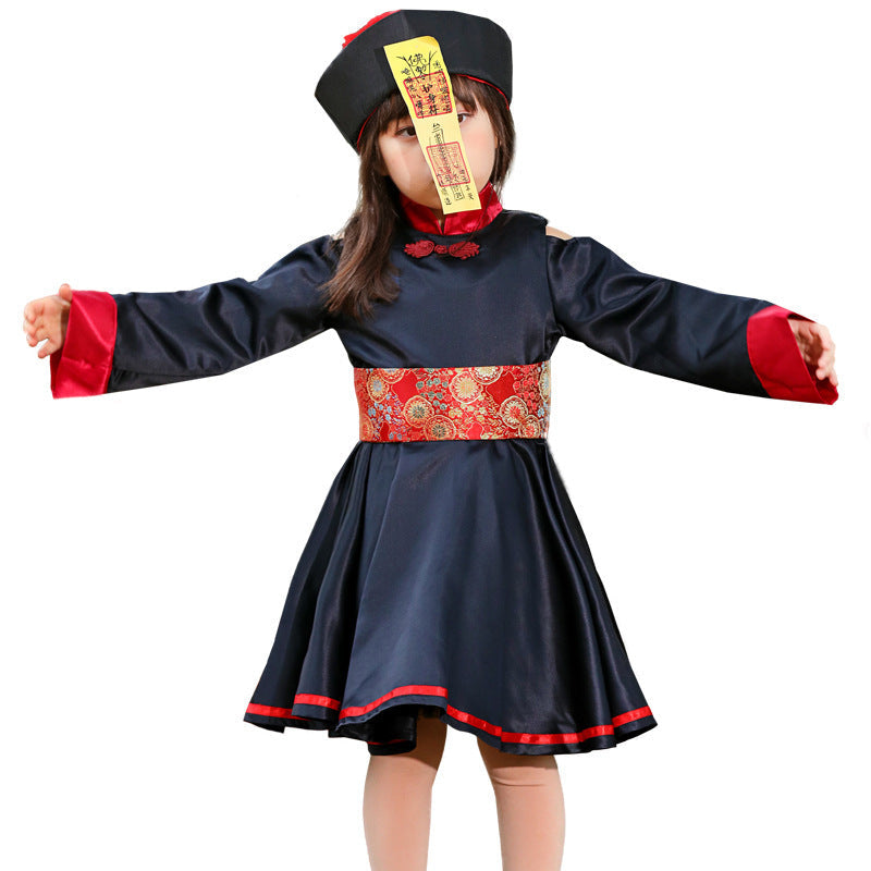 Mädchen traditionelles Kostüm mit floralem Muster Shop Nory