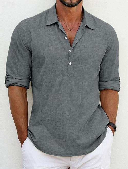 Herren Poloshirt mit modernen Knöpfen und lässigem Schnitt