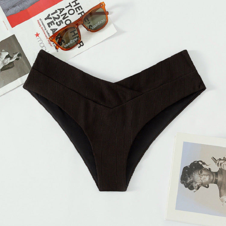 Damen Hochgeschnittenes Bikini-Höschen Shopnory