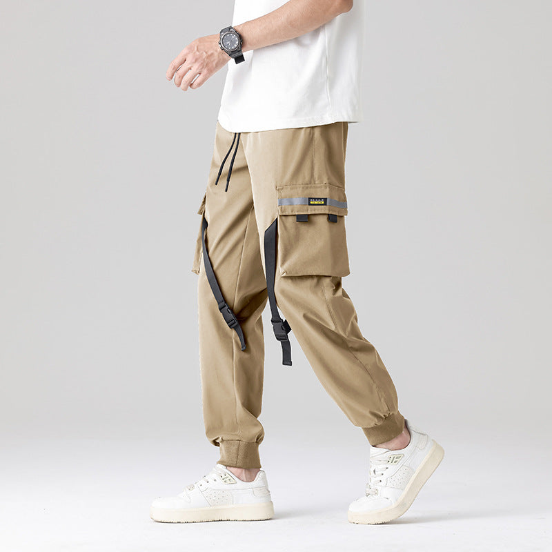 Herren Tech‑Utility Cargohose mit multifunktionalen Beintaschen, verstellbaren Gurtbändern & elastischen Bündchen Shop Nory