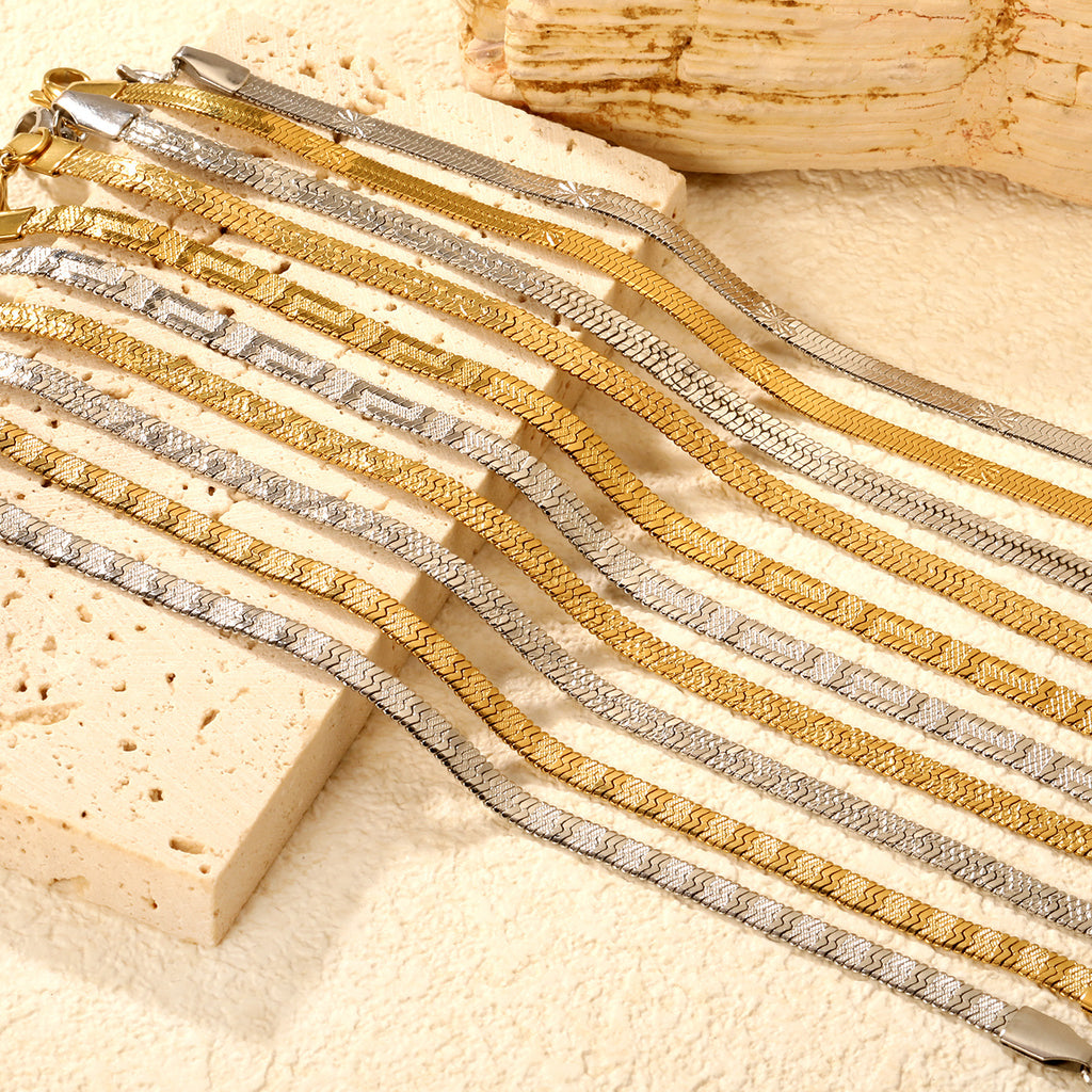 Damen modernes Edelstahl-Armband mit verstellbarem Verschluss Shop Nory