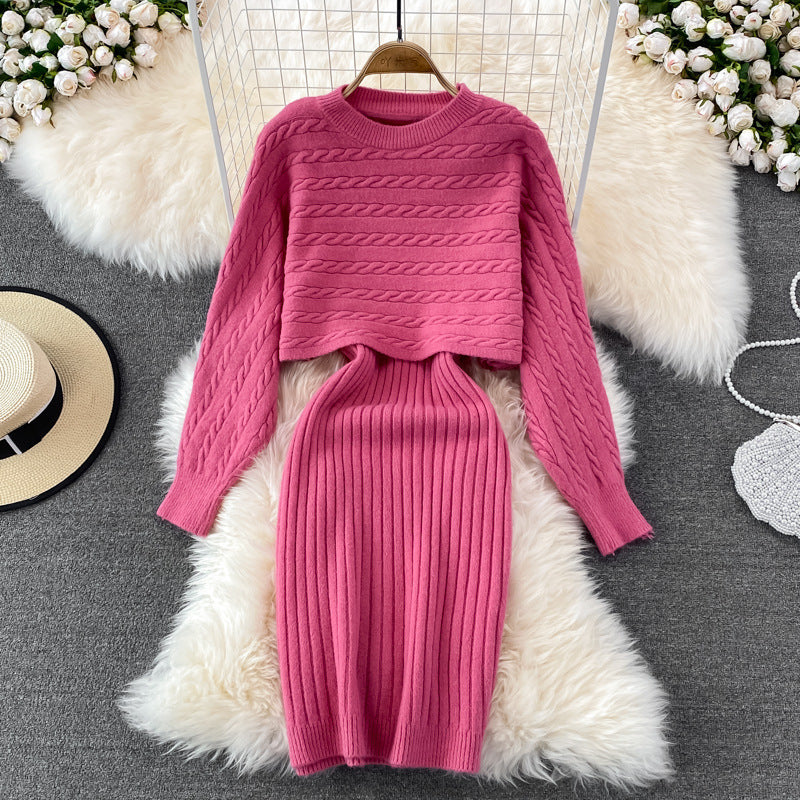 Damen Strickset mit Rippenstruktur Shop Nory