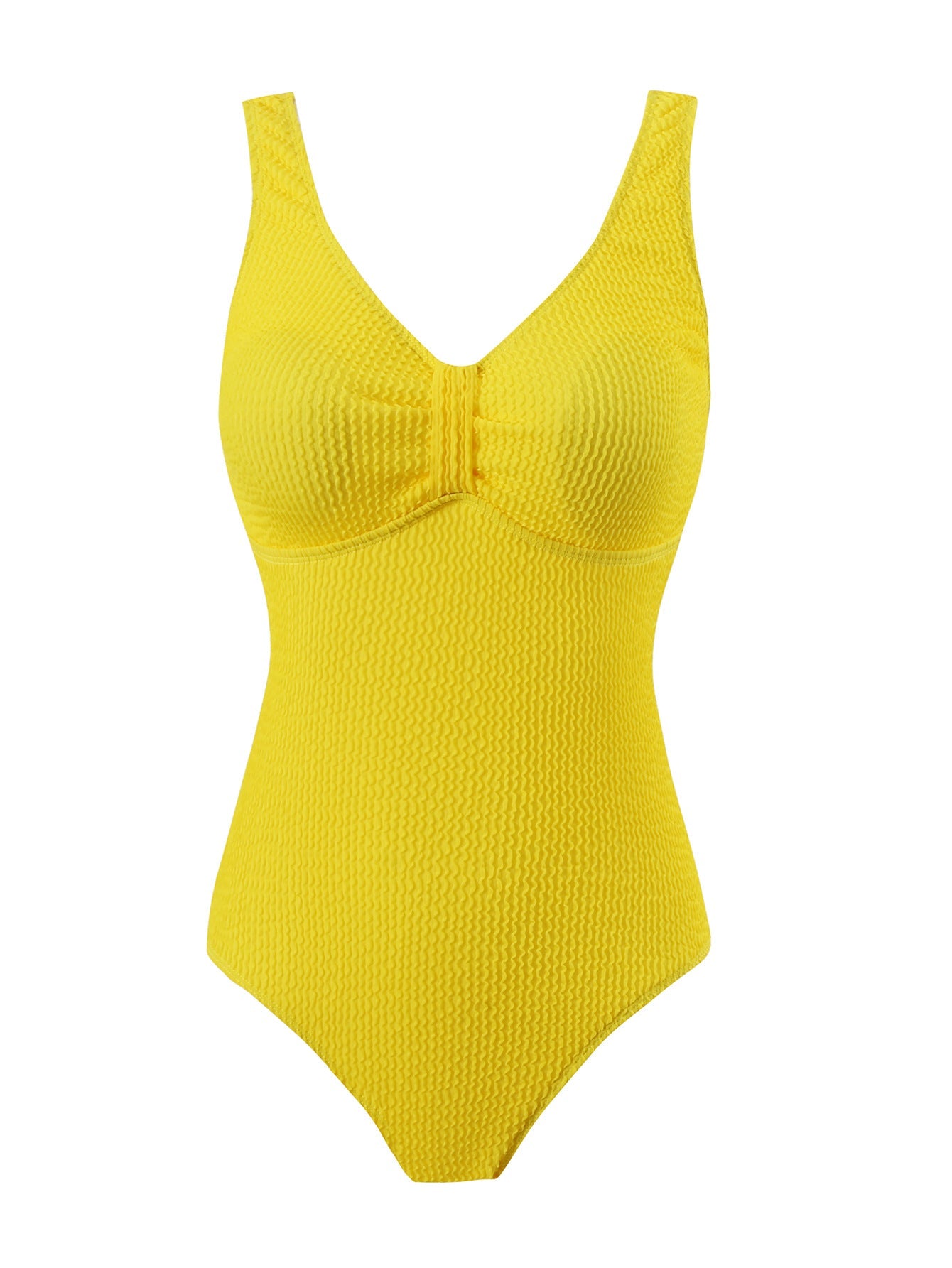 Damen Sportlicher Badeanzug mit strukturiertem Effekt Shopnory