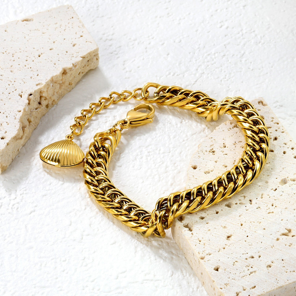 Damen Armband mit maritimen Anhängern aus hochwertigem Edelstahl Shop Nory