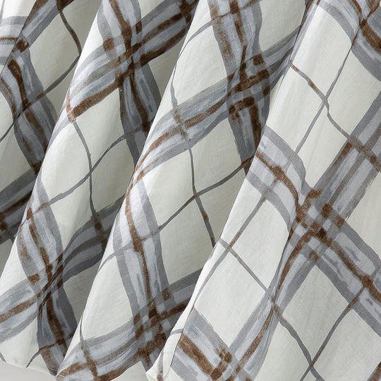 Damen Midirock in A-Linien-Silhouette mit aquarelliertem Karomuster Shop Nory