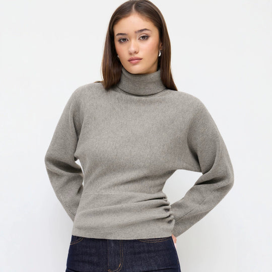 Damen Eleganter Rollkragenpullover Shop Nory