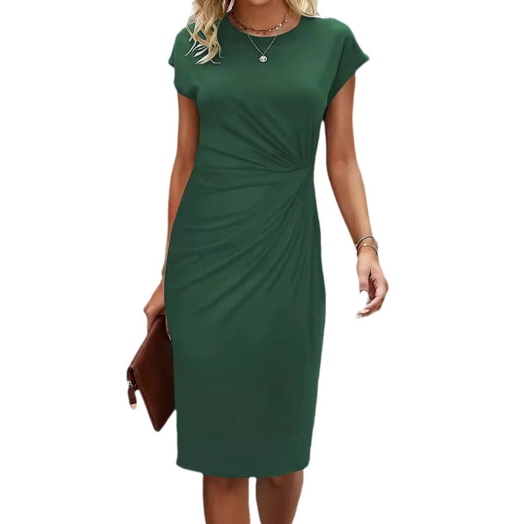 Damen elegantes Wickelkleid mit figurbetontem Design und feinem Jersey-Material Shopnory