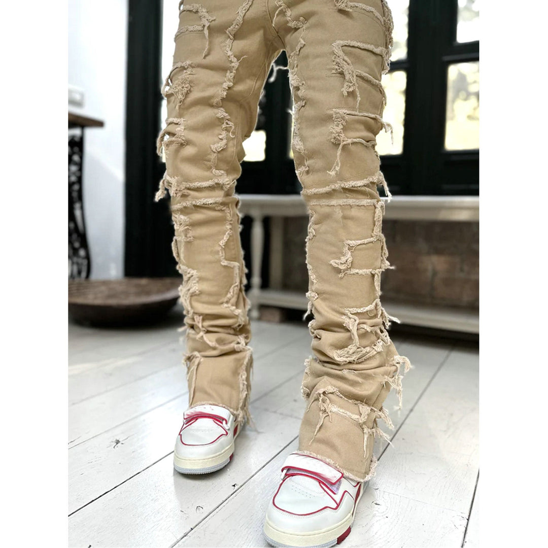 Herren lässige Ripped Jeans im modischen Schnitt