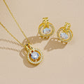 Damen Schmuckset mit glamourösem Anhängerset und elegantem Ohrstecker Shop Nory