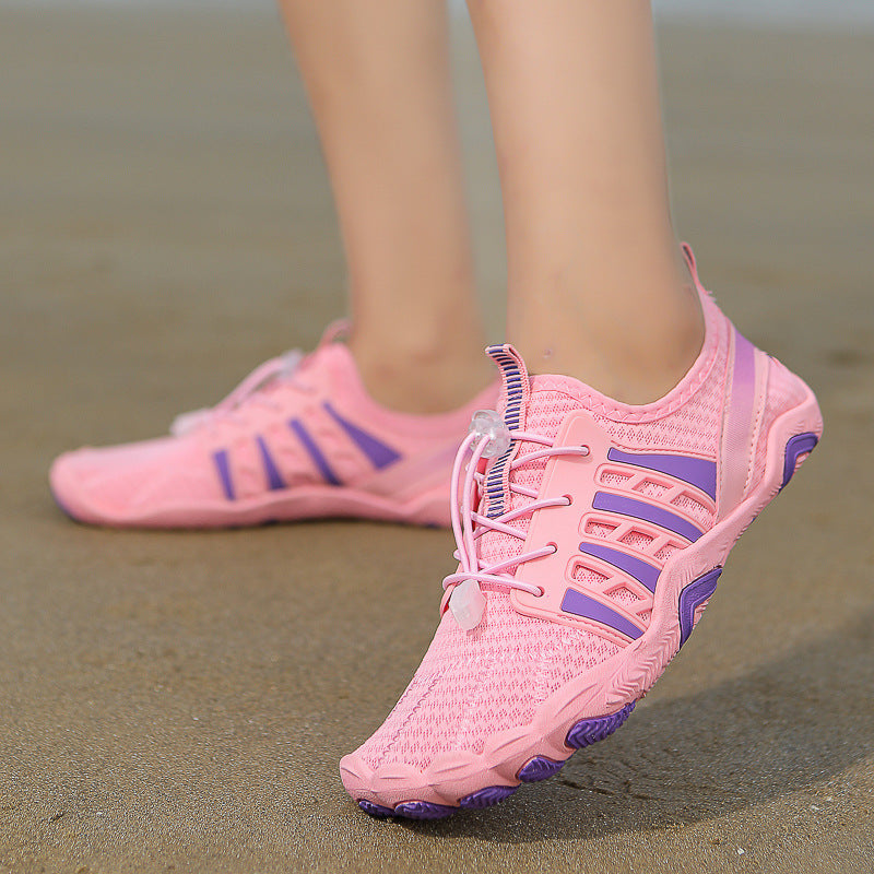 Damen Freizeit-Sneaker mit atmungsaktiver Netz-Oberfläche und flexiblem Sohlenprofil