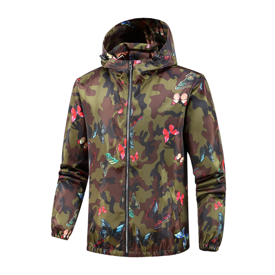 Damen Leichte Kapuzenjacke mit floralem Muster Shop Nory