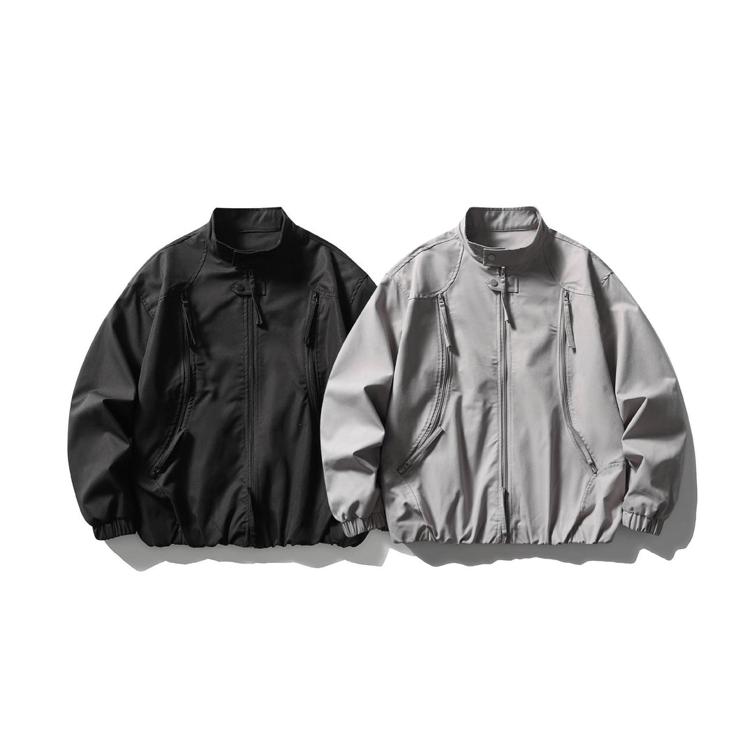 Herren Leichte Utility-Bomberjacke mit Stehkragen Shop Nory