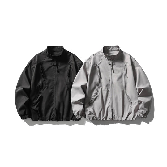 Herren Leichte Utility-Bomberjacke mit Stehkragen Shop Nory
