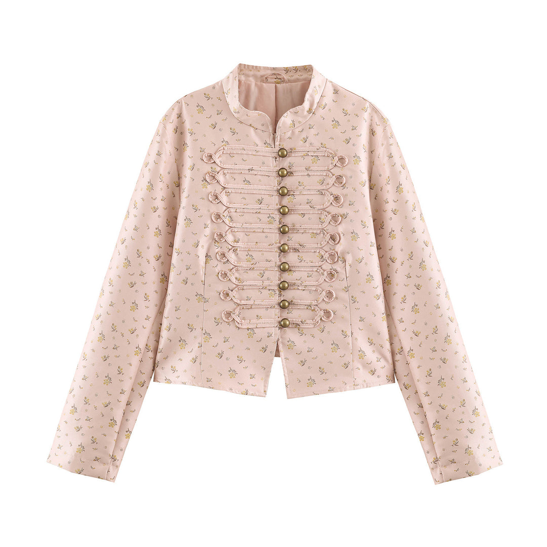 Damen Kurzjacke mit Mandarinkragen und dekorativen Knebelverschlüssen Shop Nory