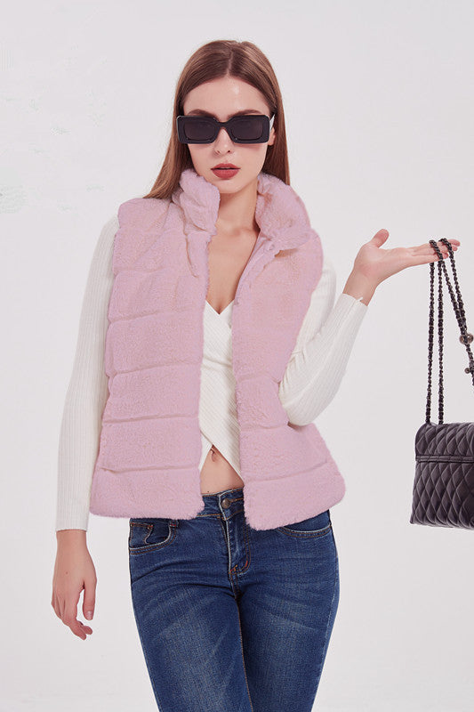 Damen Steppweste mit hohem Kragen und trendigem Schnitt Shopnory