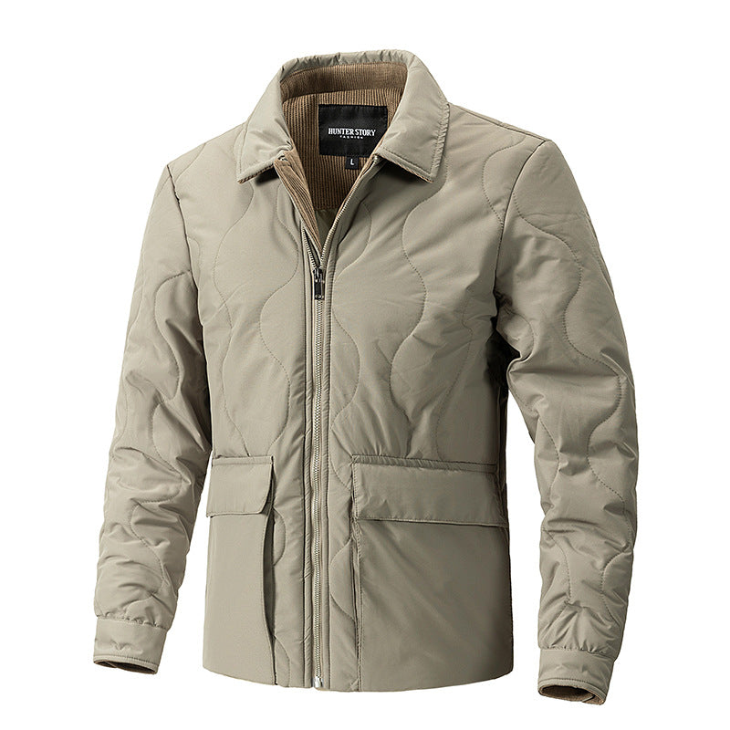 Herren gesteppte Thermo-Fieldjacke mit Reißverschluss Shop Nory