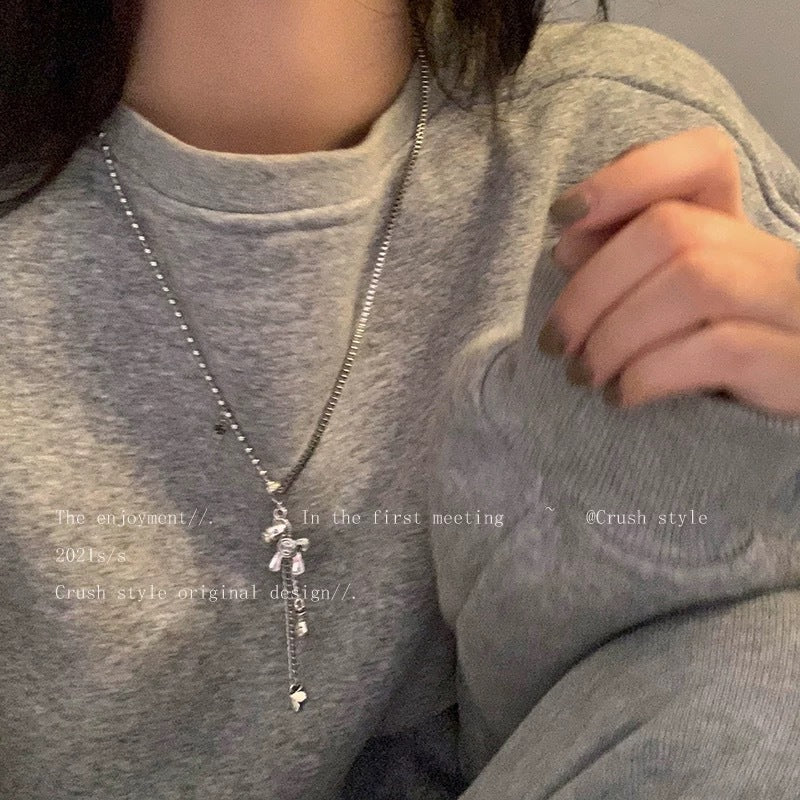 Damen Kette mit charmanten Anhängern aus hochwertigem Edelstahl Shop Nory