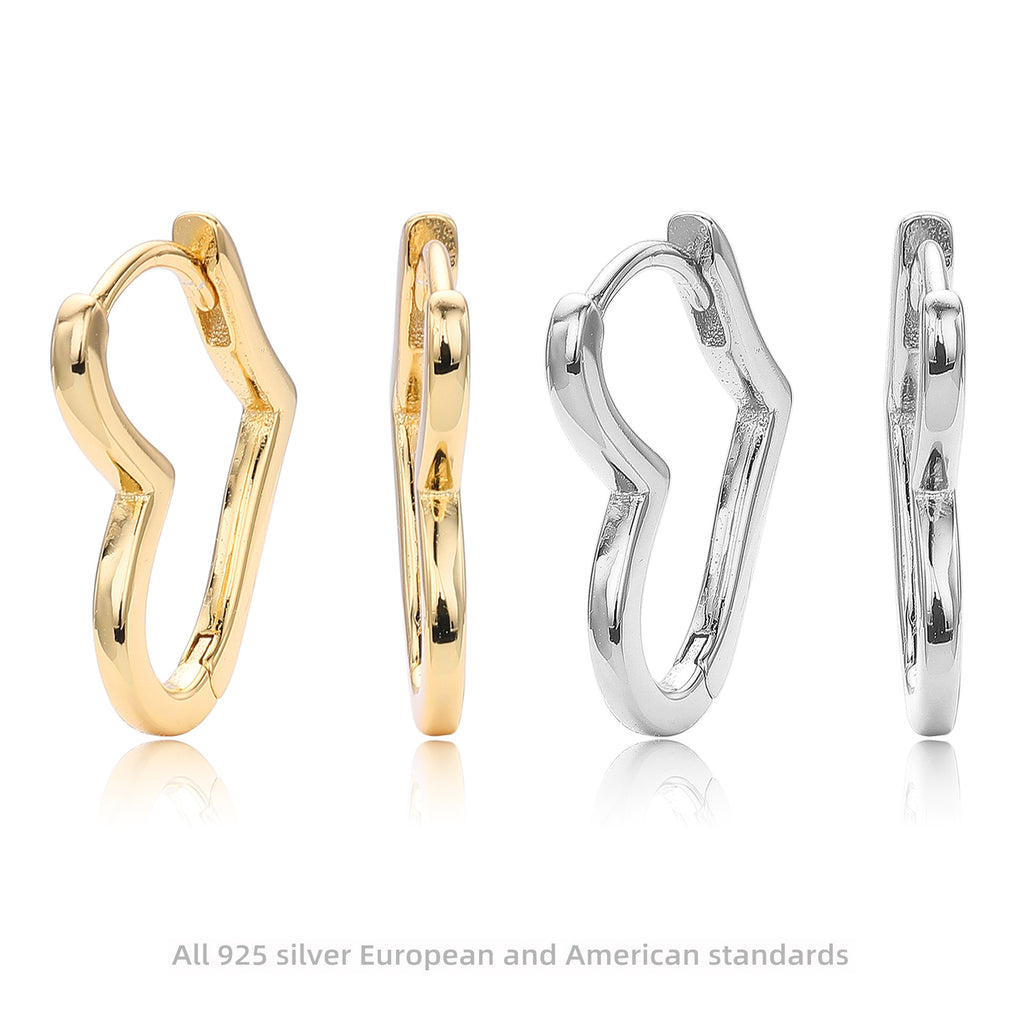 Damen Ohrhänger im stilvollen geschwungenen Design aus hochwertigem 925 Sterling Silber Shop Nory