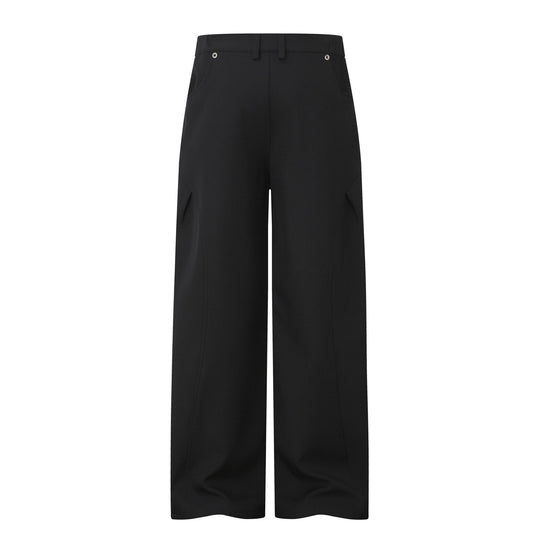 Damen Weite Bundfalten-Hose mit hohem Bund und weitem Bein Shop Nory