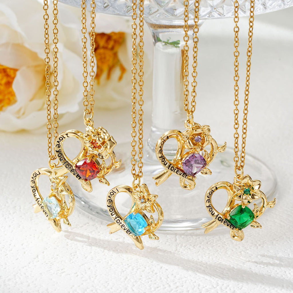 Damen Halskette mit Monatsstein Shop Nory