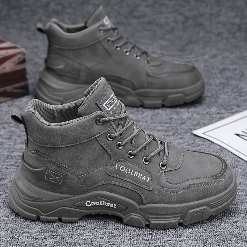 Damen robuste Schnürstiefel mit gepolsterter Innensohle