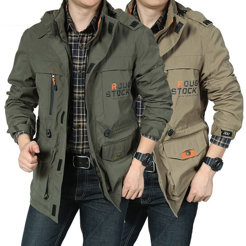 Herren vielseitiger Canvas-Fieldparka mit Kapuze, Multifunktions‑Taschen und robusten Nähten Shop Nory