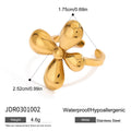 Damen eleganter und modischer Ring mit floralem Design Shop Nory