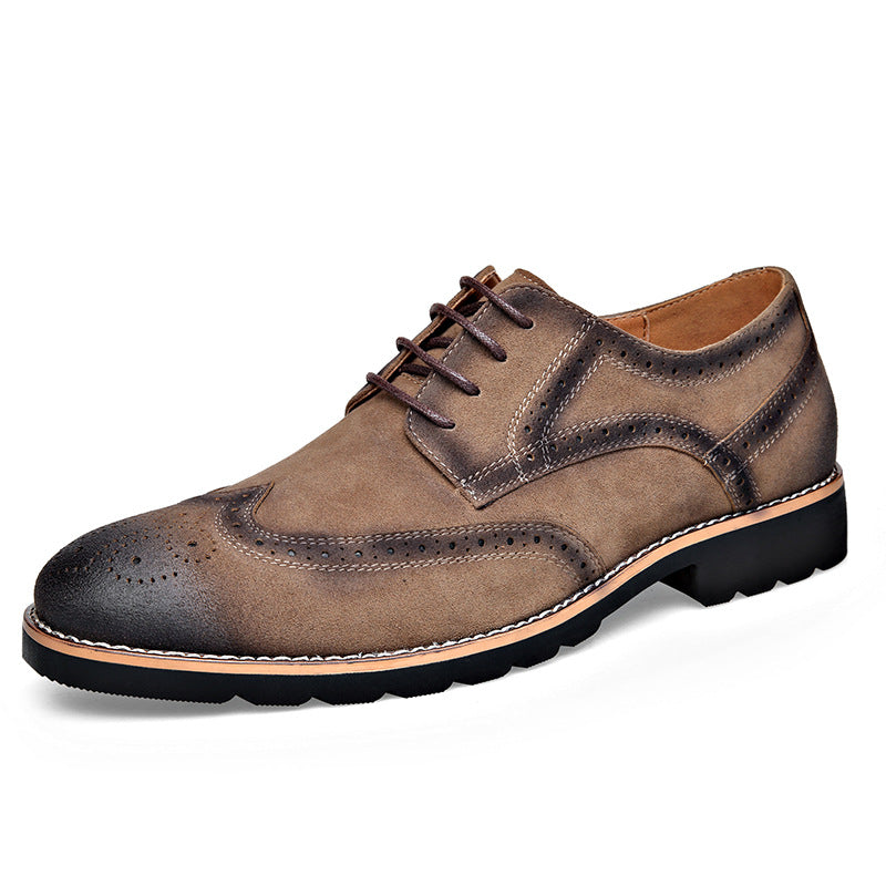 Herren Elegante und modische Brogueschuhe mit weichem Obermaterial