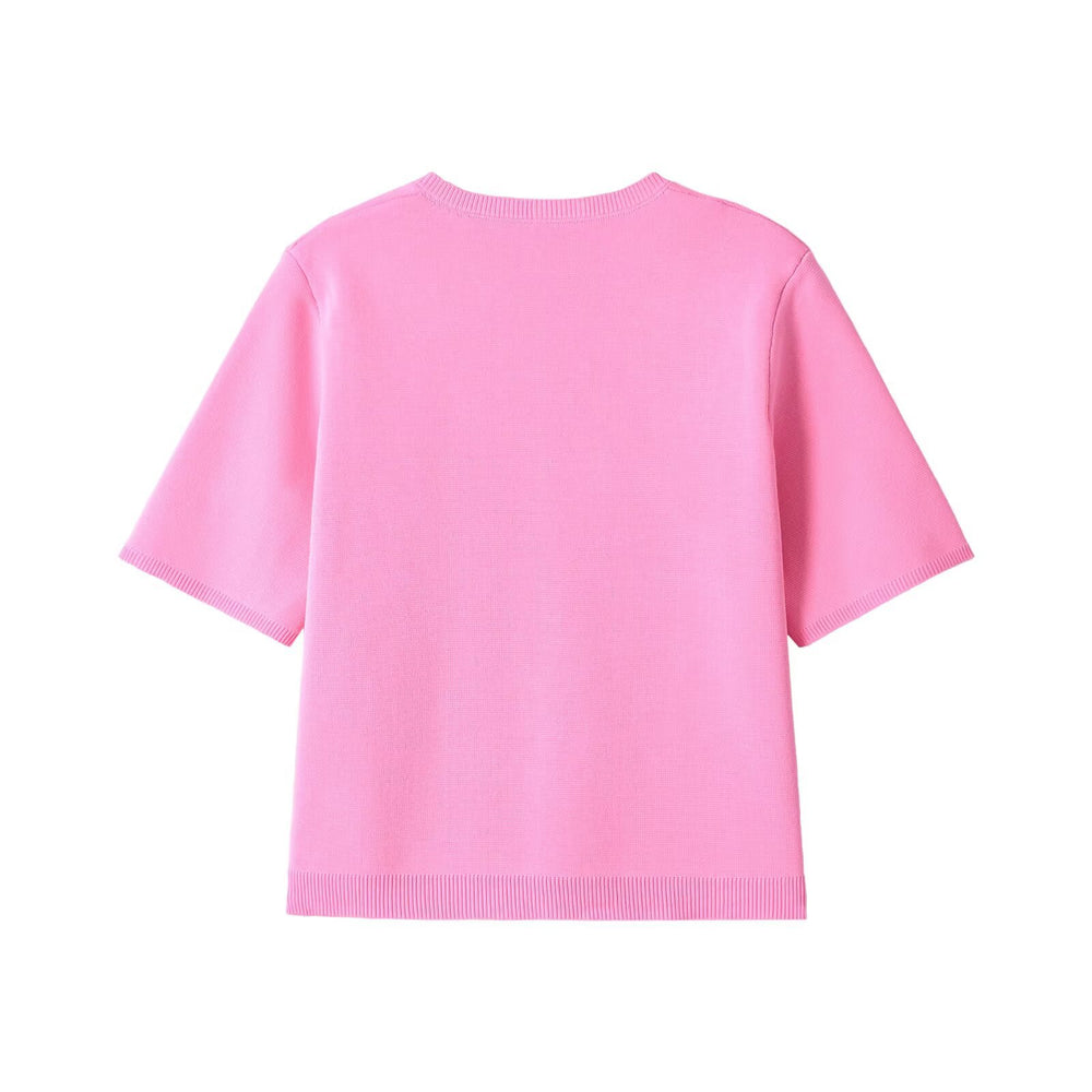 Damen nan Feinstrick-Cardigan mit kurzen Ärmeln und Zierknopfleiste Shop Nory
