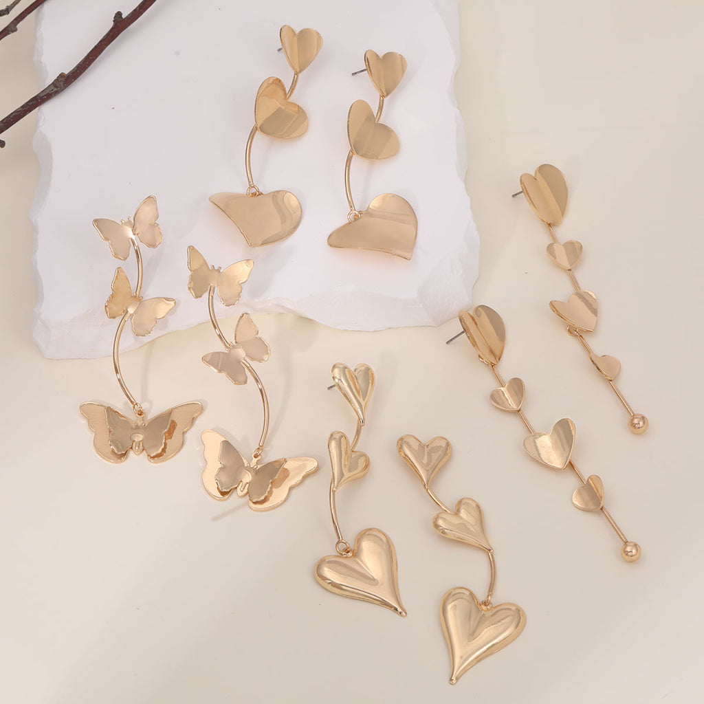 Damen Ohrringe mit filigranem Schmetterlingsdesign Shop Nory