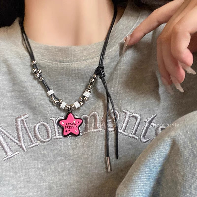 Damen Kette mit buntem sternförmigen Anhänger und einzigartigem Design Shop Nory