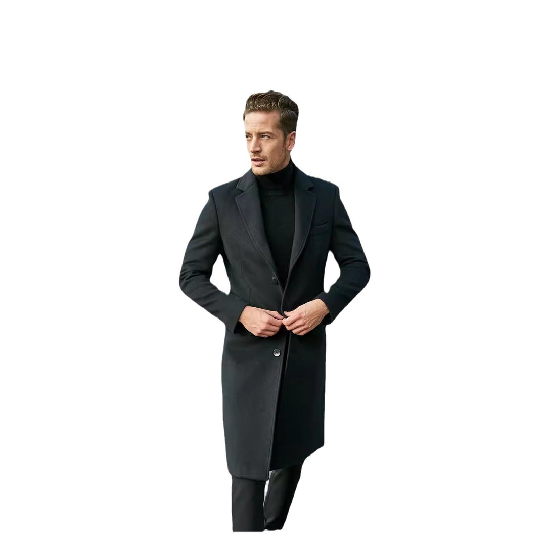 Herren Taillierter Wollmix-Mantel im klassischen Einreiher-Stil Shop Nory