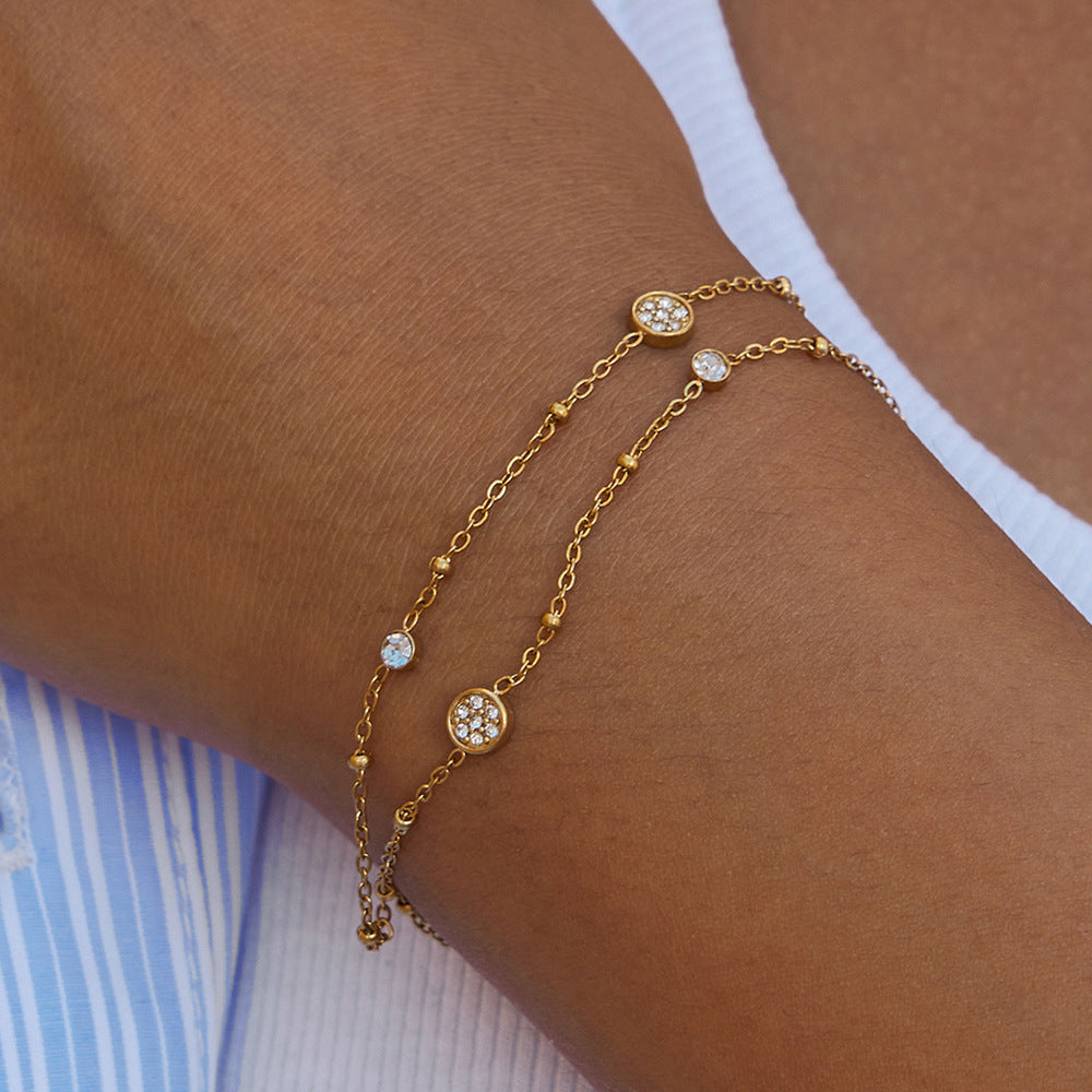 Damen Armband mit funkelnden Zirkonia und strapazierfähigem Design Shop Nory