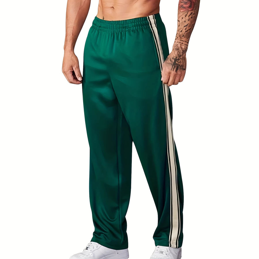 Herren Sportliche Trainingshose mit seitlichem Tape-Streifen und elastischem Bund Shop Nory