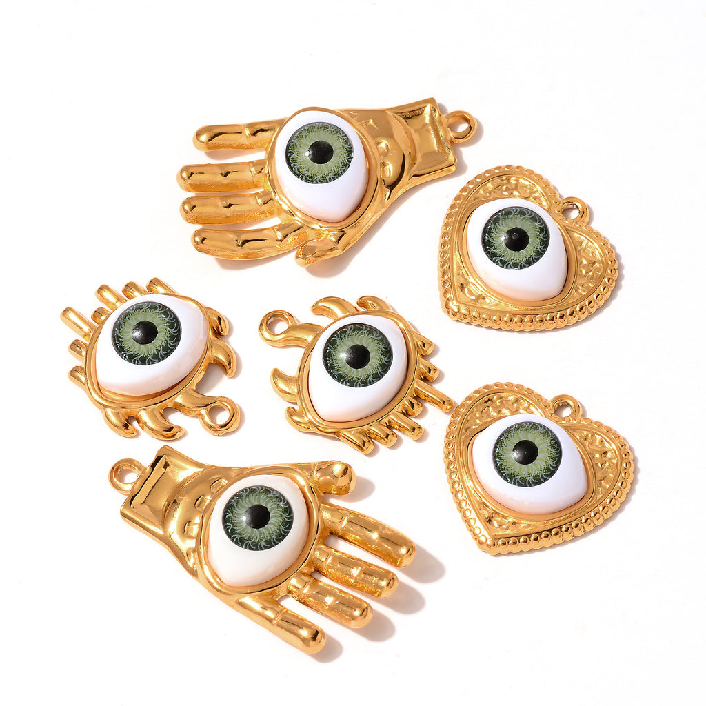 Damen Schmuckanhänger in Form einer Hand mit Auge Shop Nory