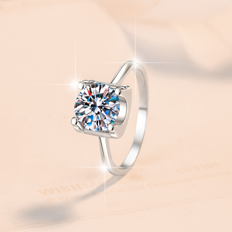 Damen Solitär Ring mit strahlendem Zirkonia Shop Nory
